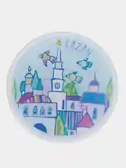 Серый меланж значки акриловые с защитной пленкой, 89 видов