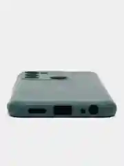 Синий чехол для Tecno Spark 8C / Tecno Go 2022, с защитой камеры и бархатом внутри