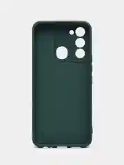Синий чехол для Tecno Spark 8C / Tecno Go 2022, с защитой камеры и бархатом внутри