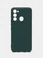 Синий чехол для Tecno Spark 8C / Tecno Go 2022, с защитой камеры и бархатом внутри