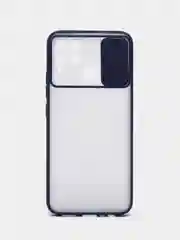 Синий чехол для Realme C25 / C25S / C12 / Narzo 50A, с задвижным окном для защиты камеры