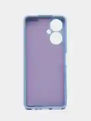 Синий чехол на Tecno Camon 19 Pro, с защитой камеры и бархатом внутри