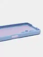 Синий чехол на Tecno Camon 19 Pro, с защитой камеры и бархатом внутри