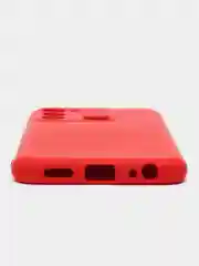 Красный чехол для Tecno Spark 8C / Tecno Go 2022, с защитой камеры и бархатом внутри