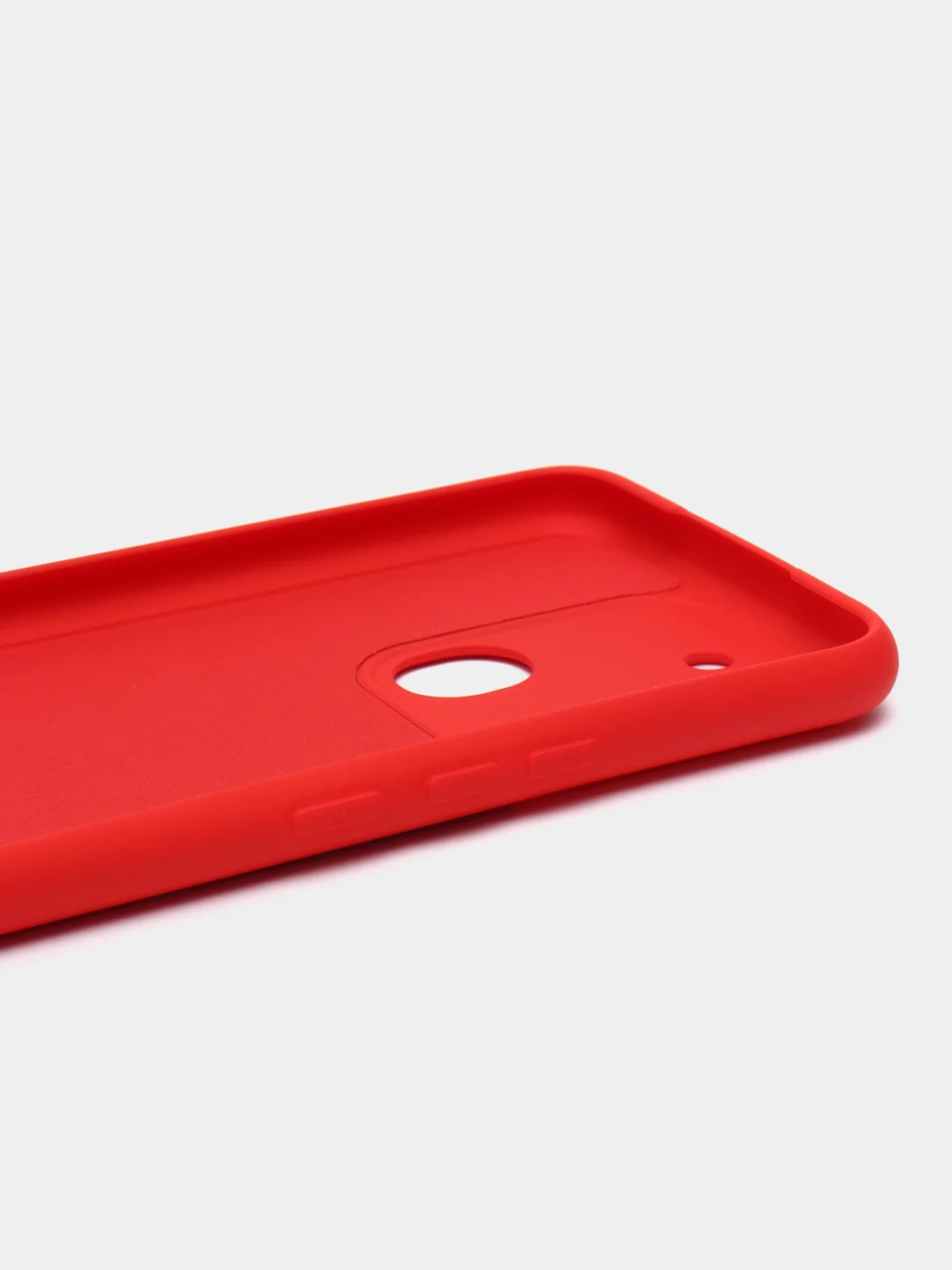 Красный чехол для Tecno Spark 8C / Tecno Go 2022, с защитой камеры и бархатом внутри