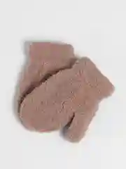 Коричневый варежки детские, вязаные, 1-4 года