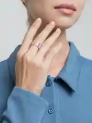 Белый акриловое кольцо