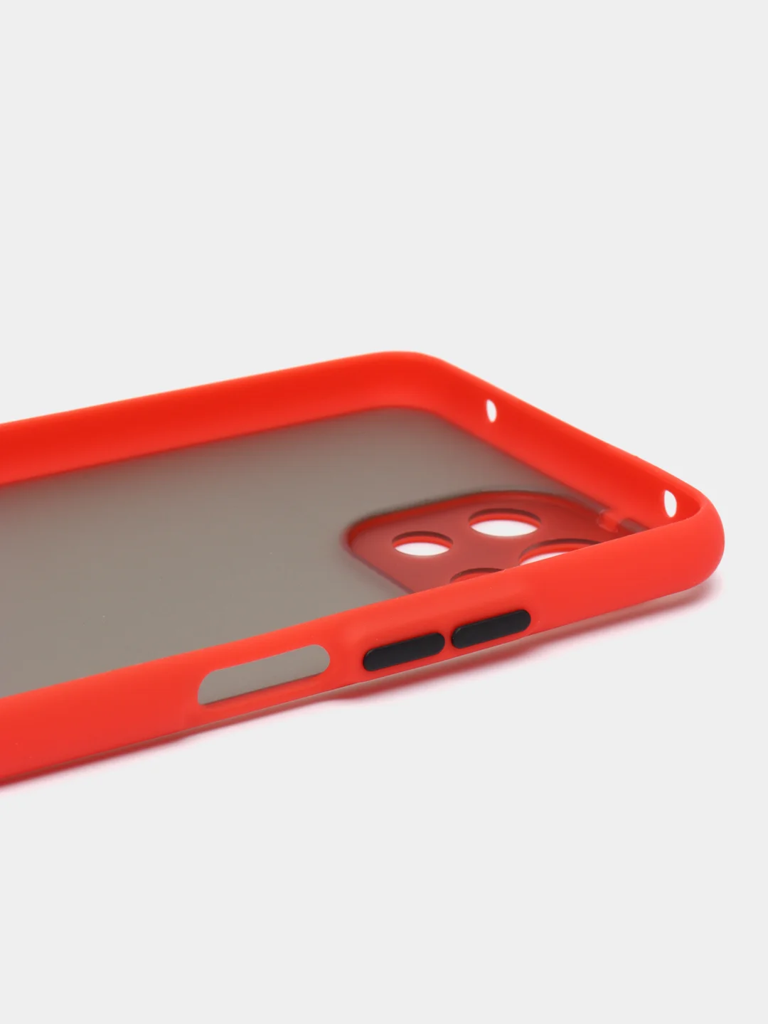 Красный чехол для Xiaomi Mi 11 Lite, защитой камеры, с матовой спинкой
