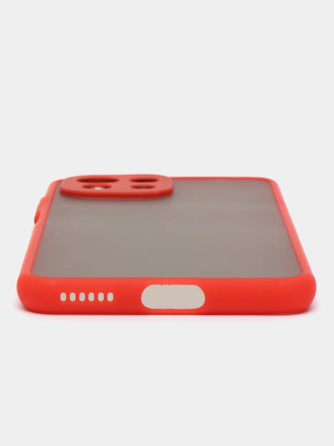 Красный чехол для Xiaomi Mi 11 Lite, защитой камеры, с матовой спинкой