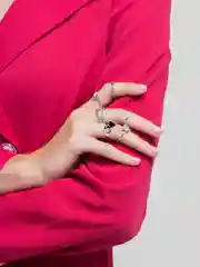 Серебряный набор колец
