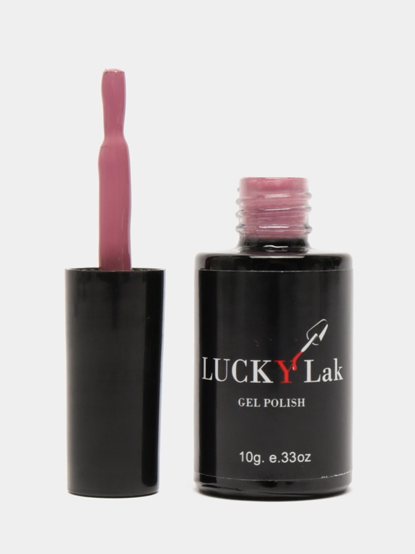 Гель лак для ногтей LuckyLak Edition №13, 10g нежно розовый нюд натуральный для маникюра