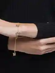 Золотой браслет "Бабочки"