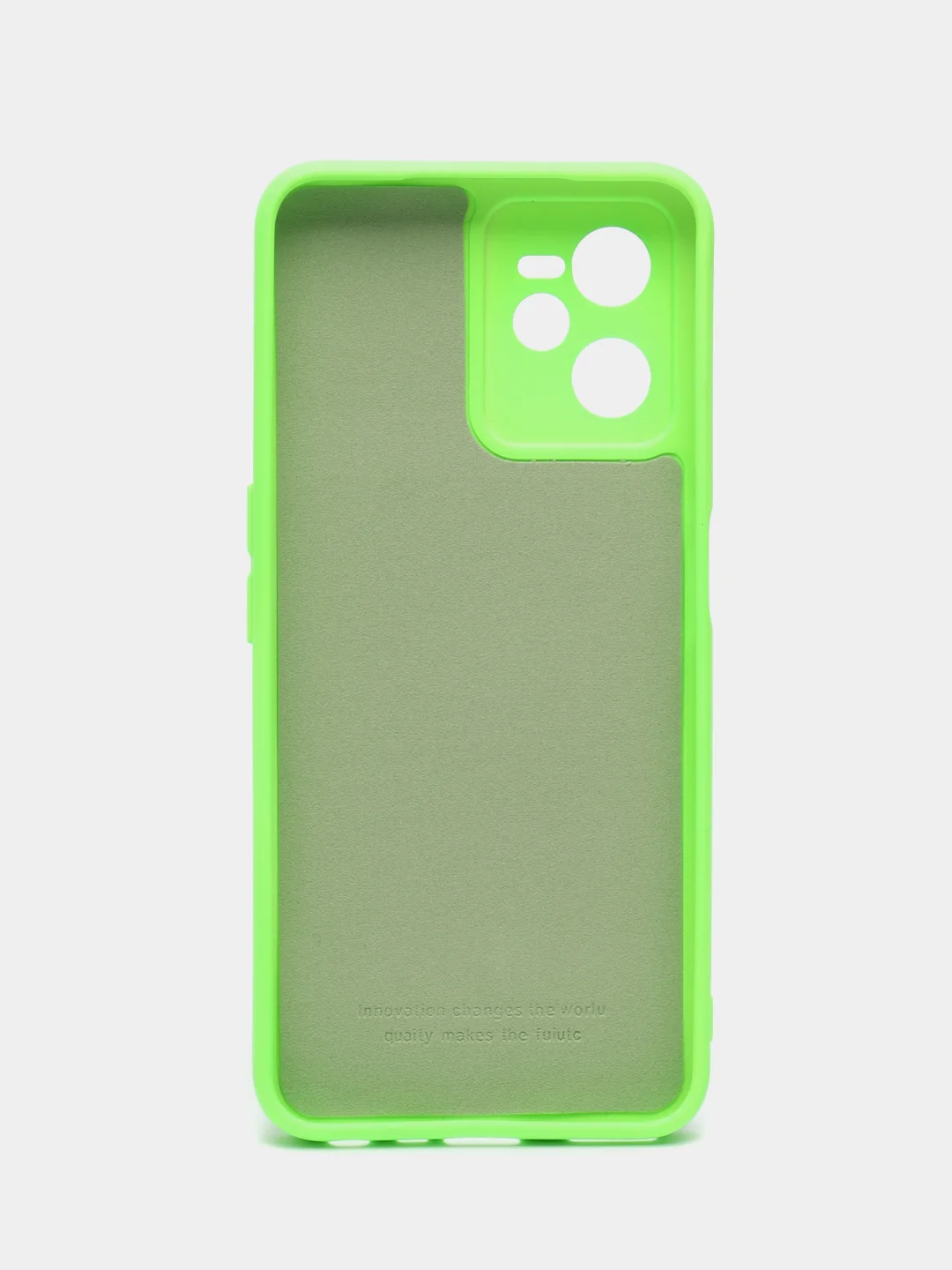 Черный чехол для Realme C35 с бархатом внутри и защита камеры