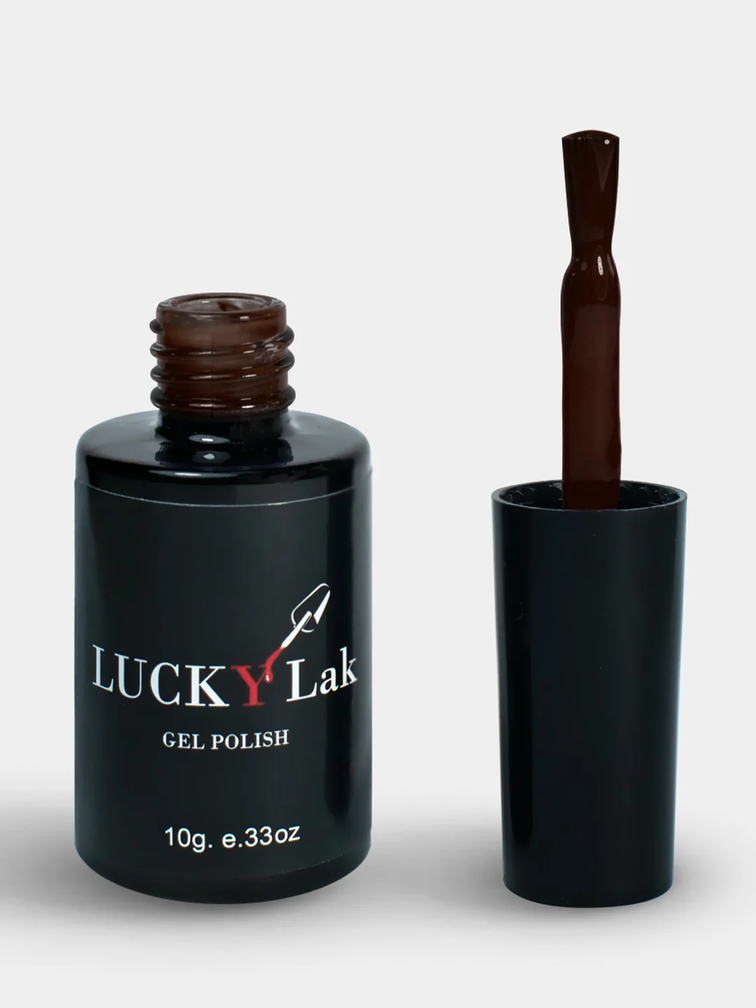 Гель-лак для ногтей LuckyLak Edition №24, 10 g, коричневый лак для маникюра и педикюра