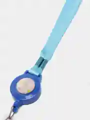 Бирюзовый бейдж с лентой для пропуска, прозрачный