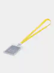 Лимонный бейдж с лентой для пропуска, прозрачный