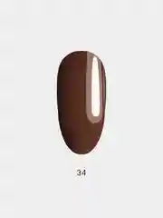 Гель лак для ногтей LuckyLak, Edition №34, 10g коричневый для маникюра и педикюра