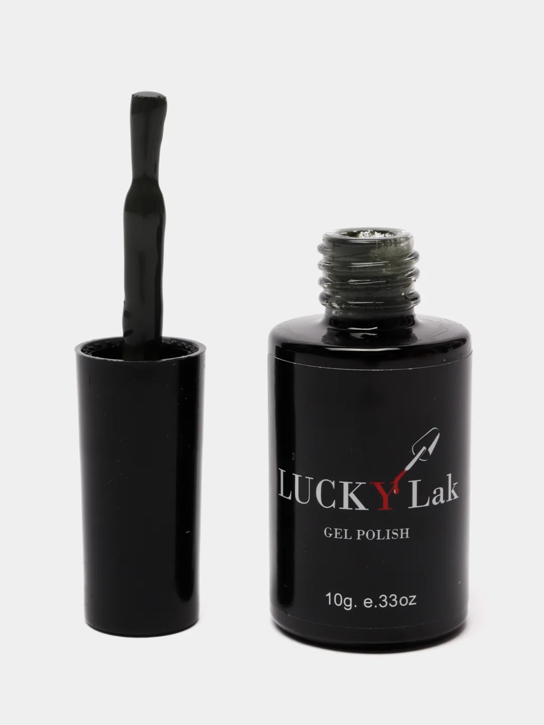 Гель лак для ногтей LuckyLak Edition №37, 10g хаки темный насыщенный лак для маникюра