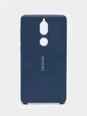 Темно-синий чехол силиконовый Silicone Cover Case для Nokia 7