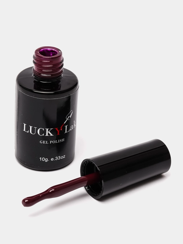 Гель лак для ногтей, гель-лак LuckyLak Edition №40, 10g бордовый для маникюра и педикюра