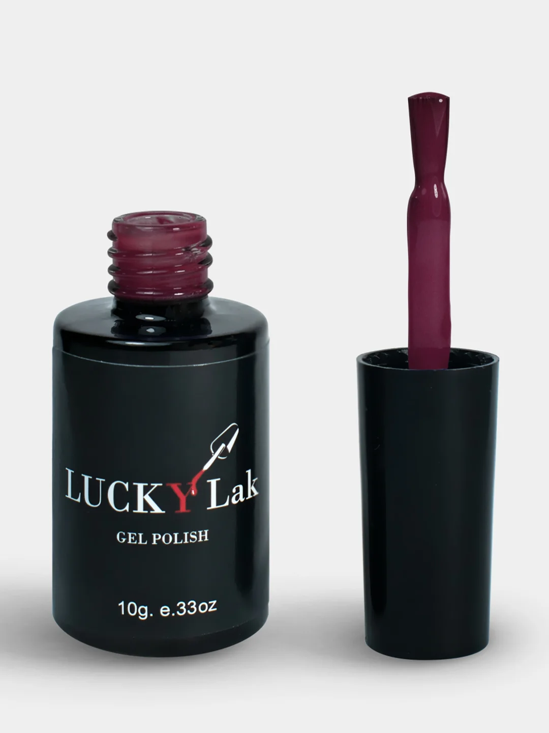 Гель лак для ногтей LuckyLak Edition №41 10g вишневый бордовый марсала винный для маникюра