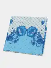 Голубой полотенце кухонное, вафельное 1 шт, 40х75 см, 100% хлопок