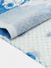 Голубой полотенце кухонное, вафельное 1 шт, 40х75 см, 100% хлопок