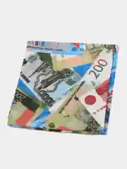 Лазурный полотенце кухонное, вафельное 1 шт, 40х75 см, 100% хлопок