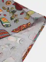 Серый полотенце кухонное, вафельное 1 шт, 40х75 см, 100% хлопок
