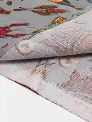 Серый полотенце кухонное, вафельное 1 шт, 40х75 см, 100% хлопок
