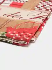 Черный полотенце кухонное, вафельное 1 шт, 40х75 см, 100% хлопок