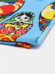 Светло-синий полотенце кухонное, вафельное 1 шт, 40х75 см, 100% хлопок