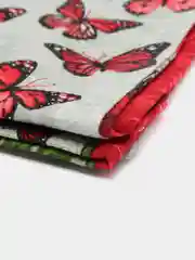 Бордовый полотенце кухонное, вафельное 1 шт, 40х75 см, 100% хлопок