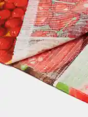 Красный полотенце кухонное, вафельное 1 шт, 40х75 см, 100% хлопок