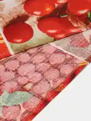 Красный полотенце кухонное, вафельное 1 шт, 40х75 см, 100% хлопок