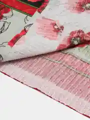 Багровый полотенце кухонное, вафельное 1 шт, 40х75 см, 100% хлопок