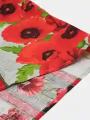 Багровый полотенце кухонное, вафельное 1 шт, 40х75 см, 100% хлопок
