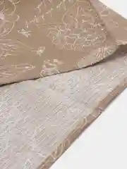 Бежевый полотенце кухонное, вафельное 1 шт, 40х75 см, 100% хлопок