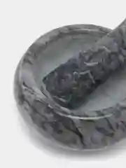 Черный ступка с пестиком 9*4,5 см, для измельчения, мрамор