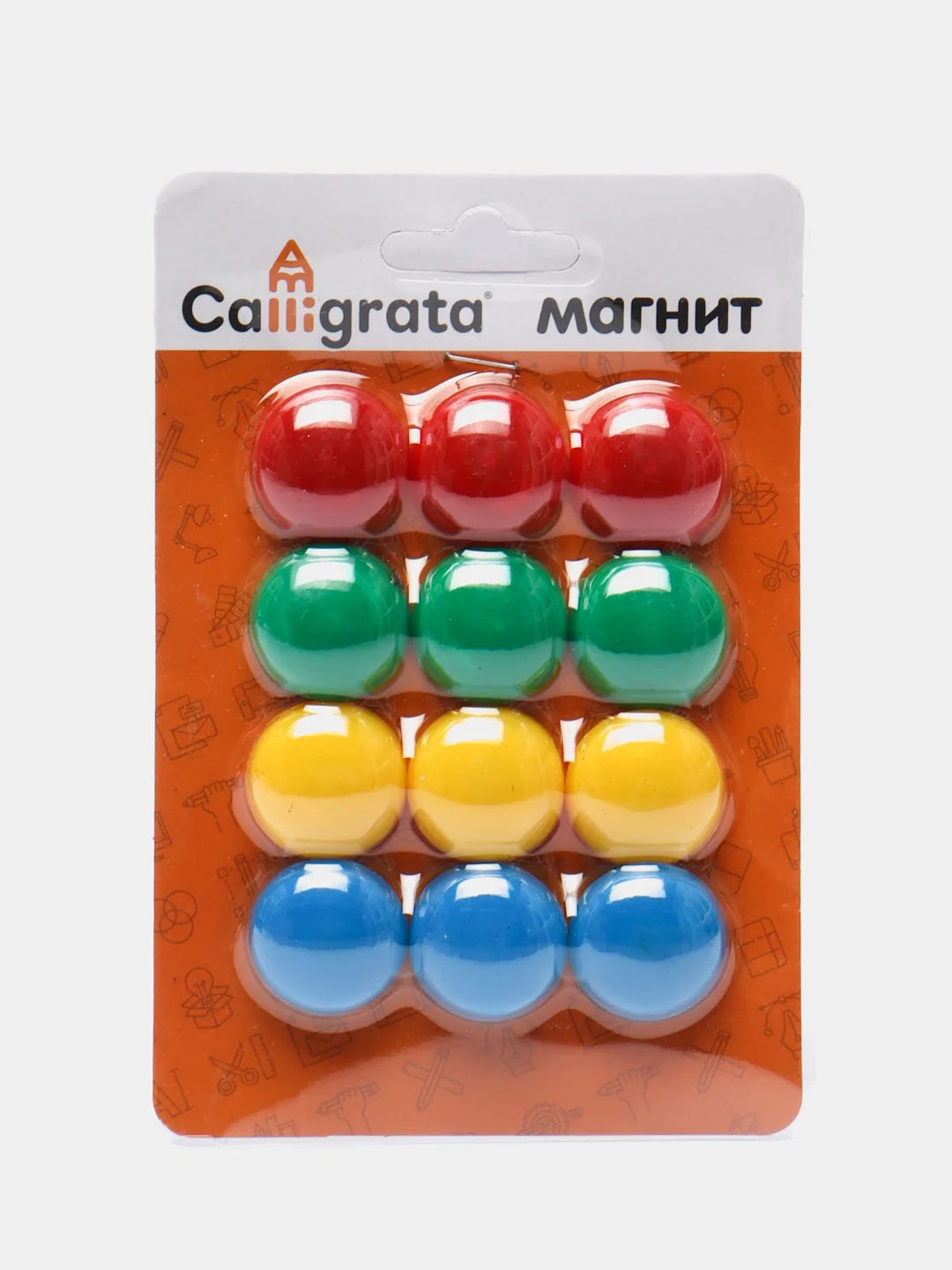 Оранжевый магниты для доски, 2 см, 12 штук