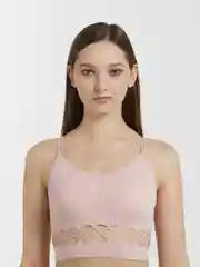Розовый топ женский, спортивный
