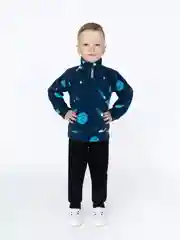 Желтый детский джемпер, флисовая толстовка