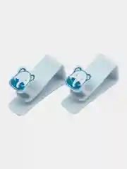 Голубой крючок надверный 7,5x2,5x4,5 см, 2 штуки