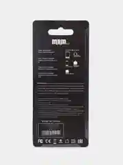 Черный сетевое зарядное устройство MRM MR30C QC3.0, 5 V / 3.1 A, USB, с кабелем lightning, 1.0 мм