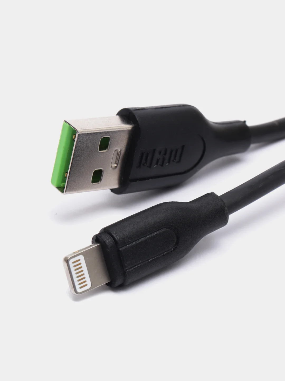 Черный сетевое зарядное устройство MRM MR30C QC3.0, 5 V / 3.1 A, USB, с кабелем lightning, 1.0 мм
