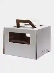 Коробка для торта с ручками, 300 х 300 х 200 мм