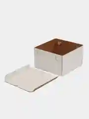 Коробка для торта с круглым окном, 300х300х190 мм