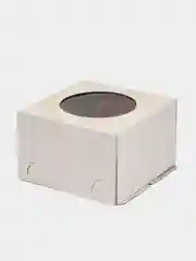 Коробка для торта с круглым окном, 300х300х190 мм