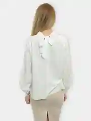 Бежевый меланж блузка женская, праздничная