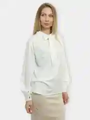 Бежевый меланж блузка женская, праздничная